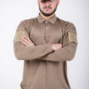 Mts-002 Taktikal polo t-shirt tünd bej